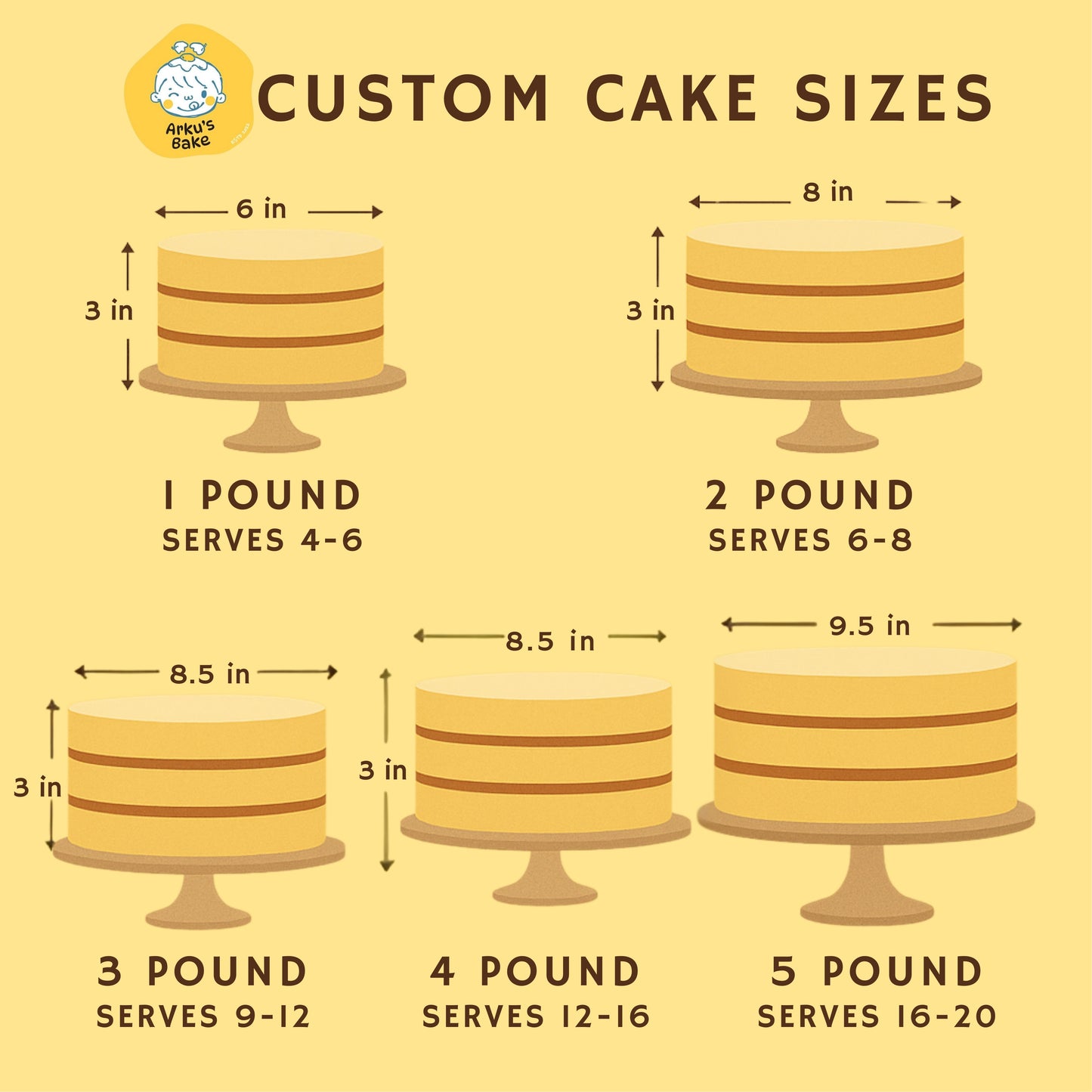 Minimal Doodle Cake