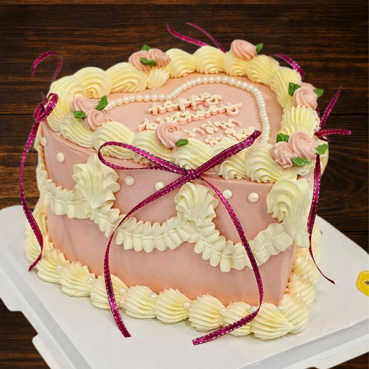 Vintage Heart Cake